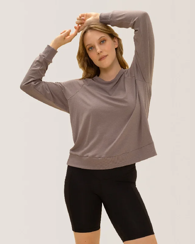 Enjoy the Ride Long Sleeves - Cloudy Sky Unique Women's Upcycled