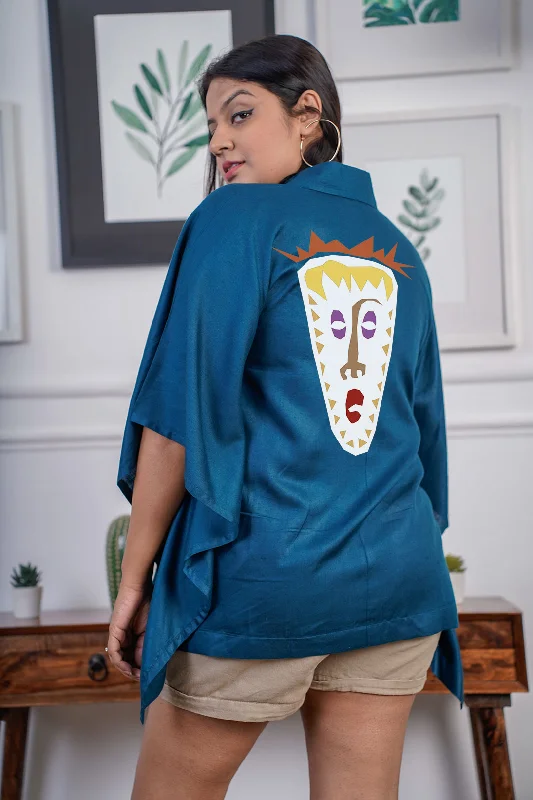 Teal Kaftan Top - Intriguin Women