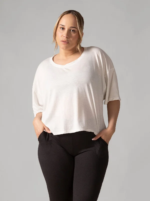 Easy Flow T-Shirt - Natural White Earthy Women's 