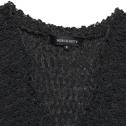Women's Long Sleeve Soft Chunky Knit Sweater Coat Street