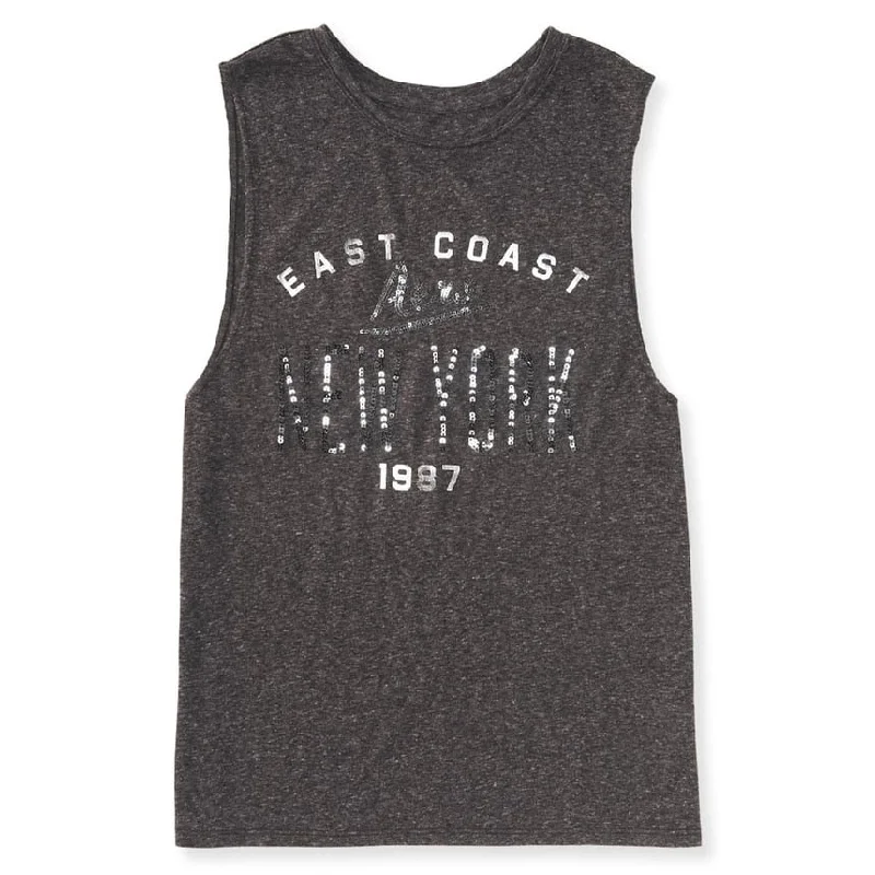 Aeropostale Womens Sequined East Coast Tank Top, Black, X-Large Polished Women's Silk Aeropostale Womens Sequined East Coast Tank Top, Black, X-Large Polished Women's Silk