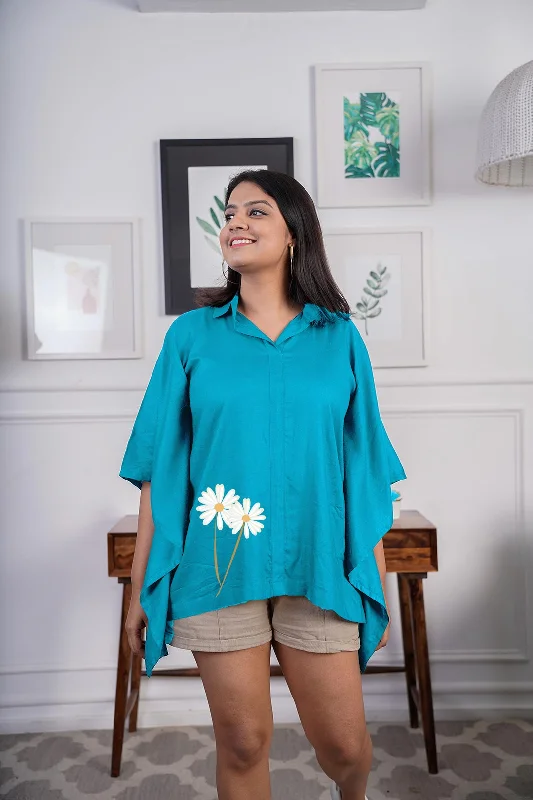 Turquoise Kaftan Top - Daisy Australian Beach