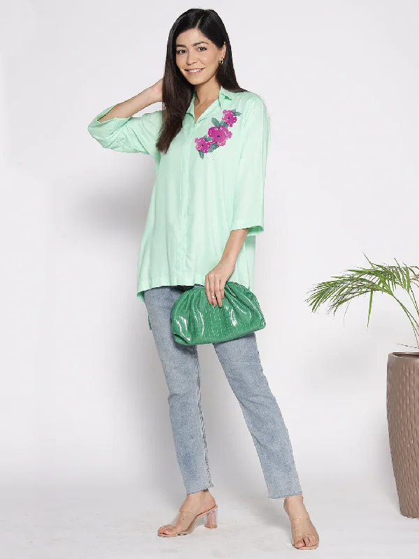 Mint Rayon ShirtTop - Verbena Scandinavian