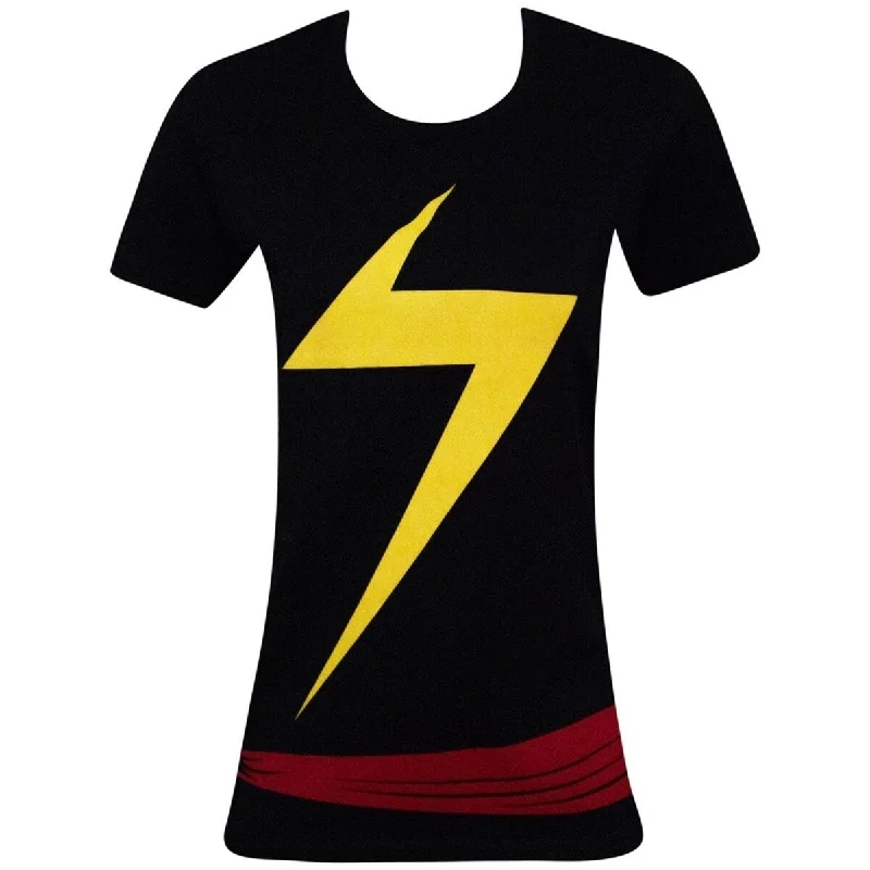 Ms. Marvel Womens Costume Fitted TShirt Dynamic Women's Moto
