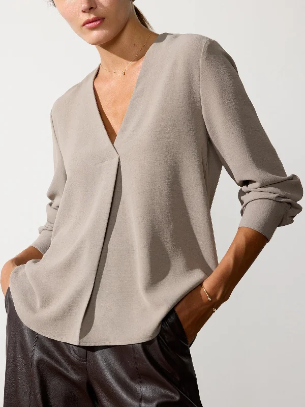 The Elena Blouse Monochromatic Office Style