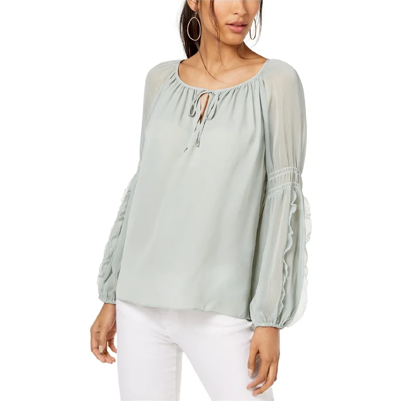 I-N-C Womens Crinkle Peasant Blouse Feminine Women's Style 