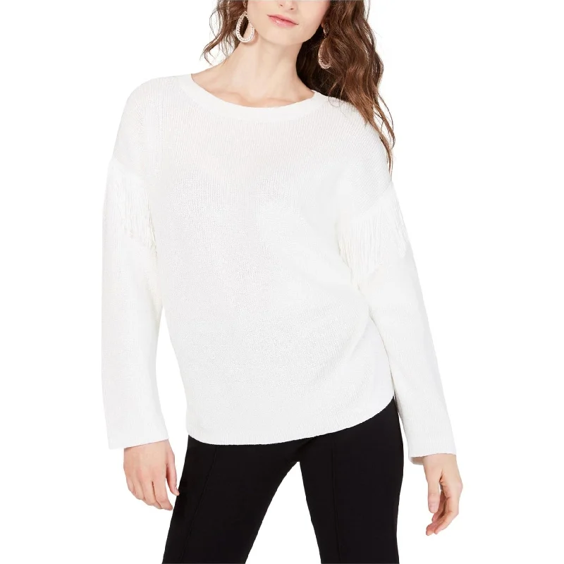 I-N-C Womens Fringe-Detail Dolman Knit Sweater Business