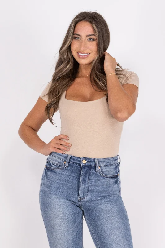 Not Worried About Tomorrow Women's Square Neck Short Sleeve Top Tough Women's Military - inspired