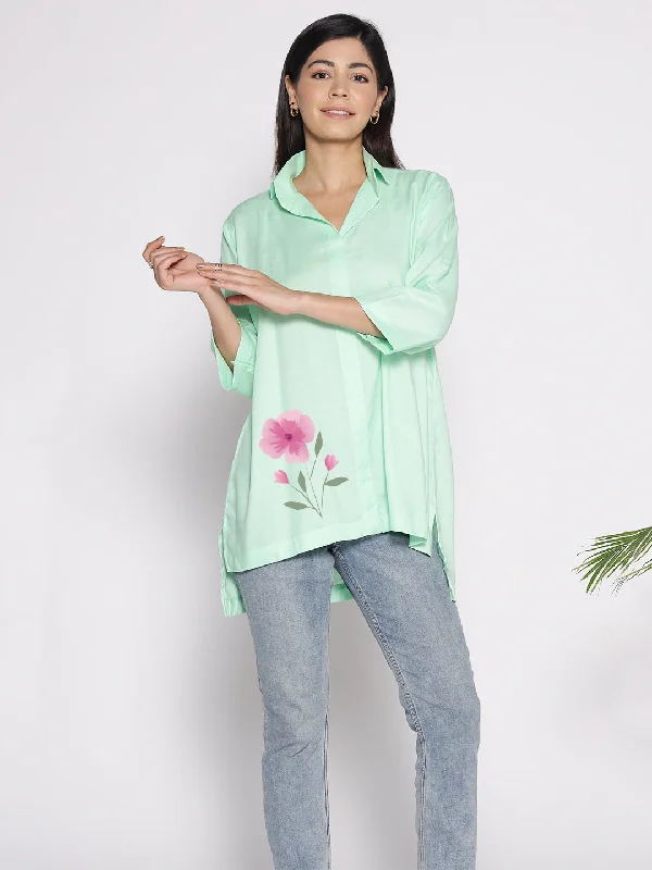 Mint Rayon ShirtTop - Satakieli Vacation