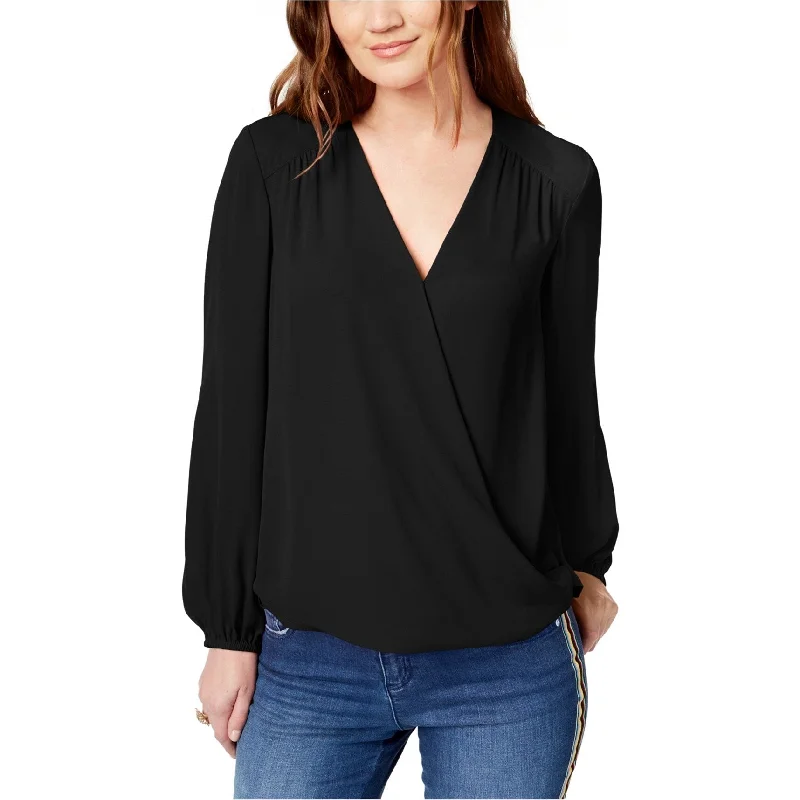 I-N-C Womens Surplice Wrap Blouse Athletic Women's 