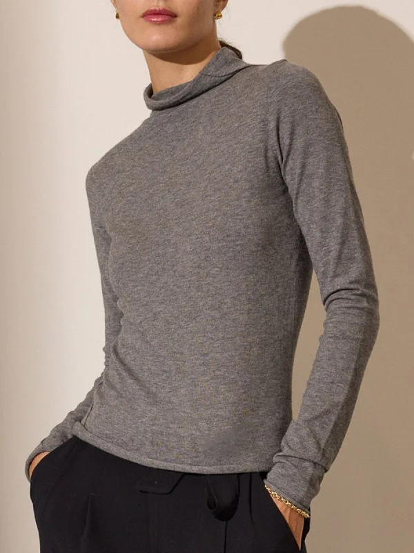 The Anika Mock Neck Top Elegant Women's 