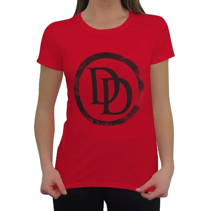 Daredevil Symbol Red Womens TShirt Practical Women's Multi - 