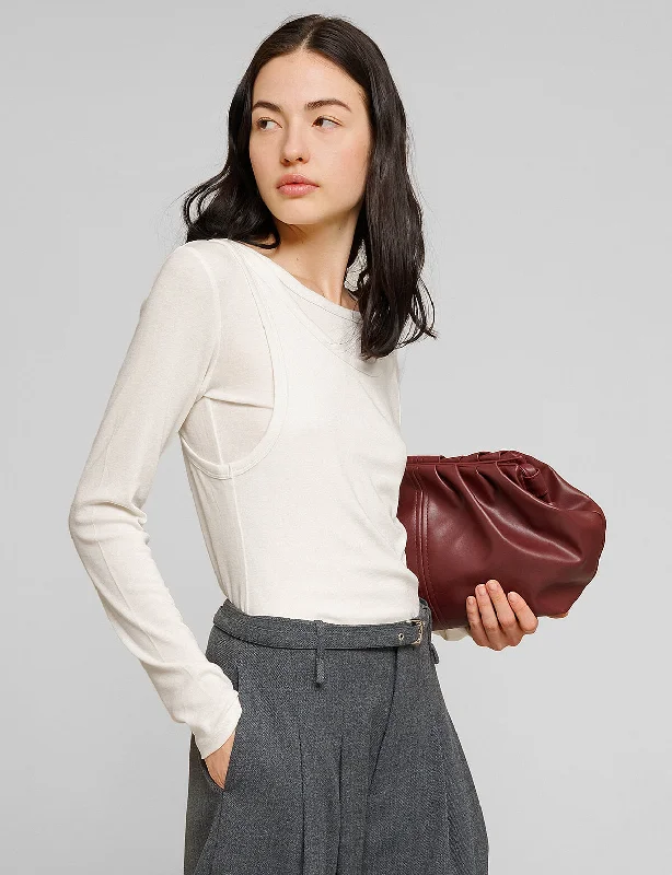 Ivory Double Layered Top Dynamic Women's High - energy