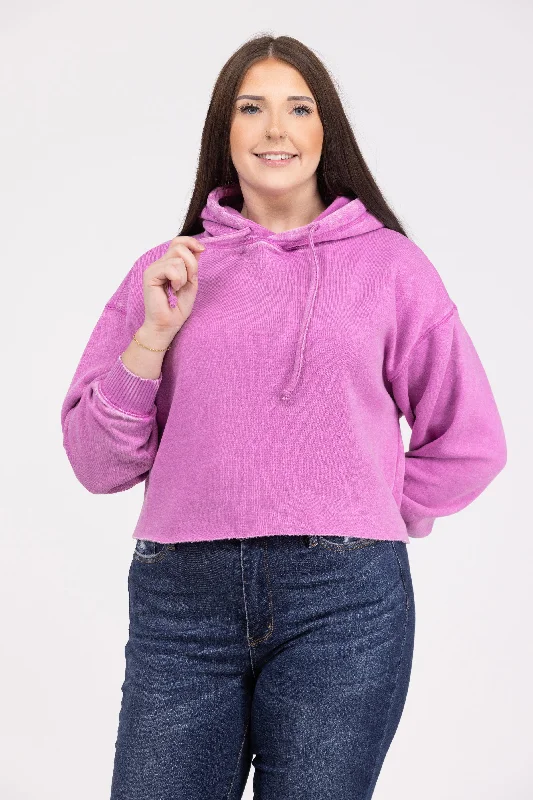 Not Much Has Changed Women's Bright Cropped Hoodie Youthful Women's Pop