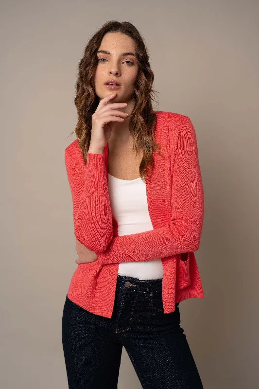 Short Cardigan with Pockets Unique Women's Upcycled