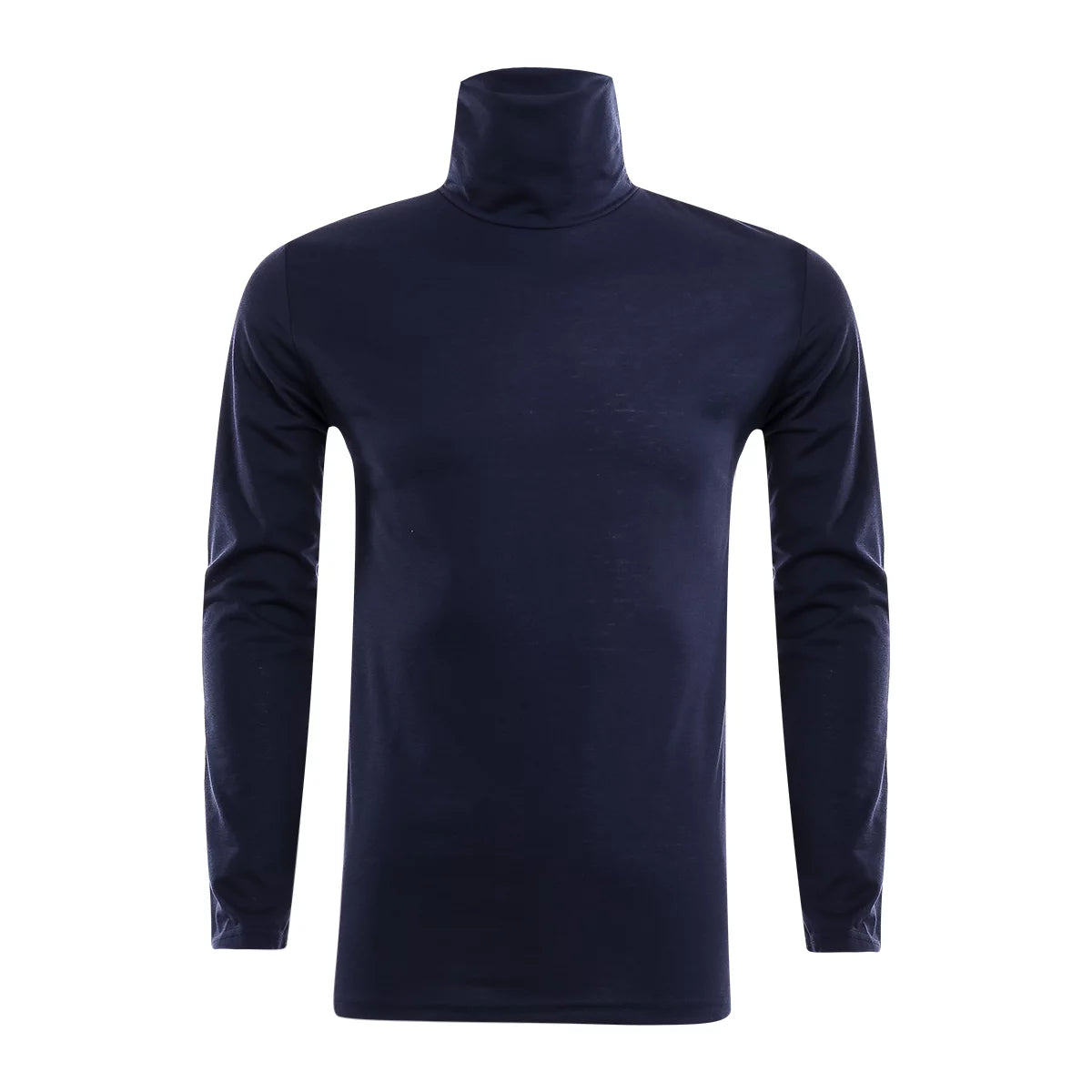 Roll Neck Skivvy - Navy Trendy Women's 