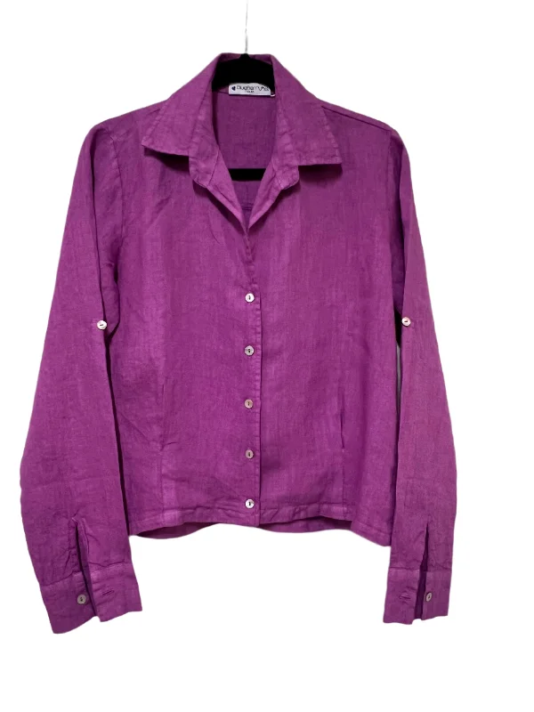 Linen Shacket - Mauve Modern Women's Tech