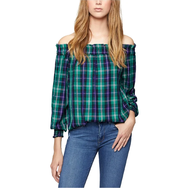 Sanctuary Clothing Womens Shoulder Peasant Blouse Earthy Women's Hemp - based