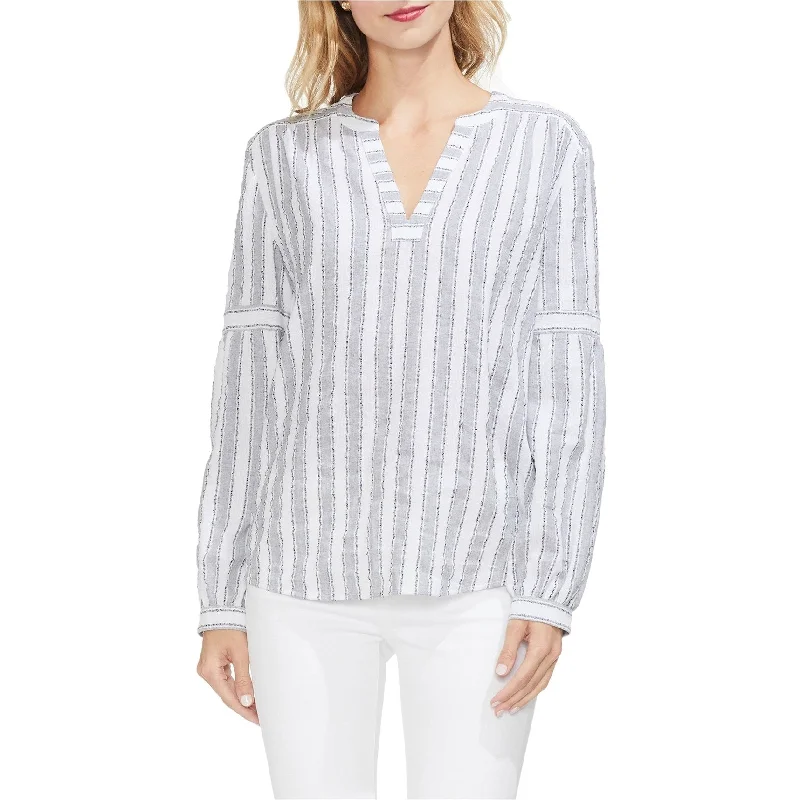 Vince Camuto Womens Nubby Peasant Blouse Preppy Women's College