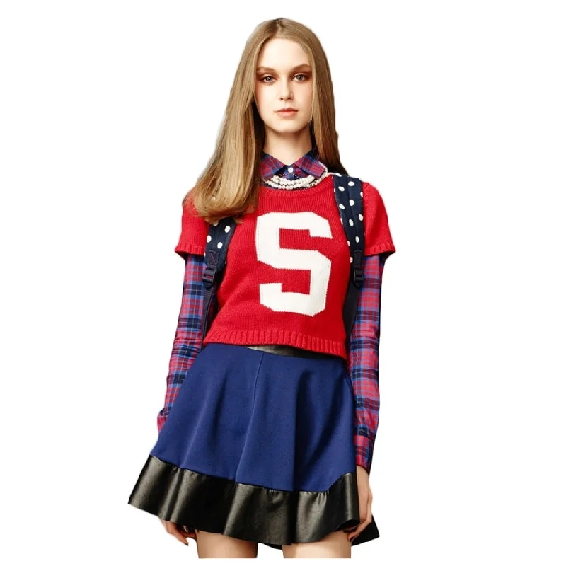 Aeropostale Womens Spencer Cropped Knit Sweater Elegant Women's 