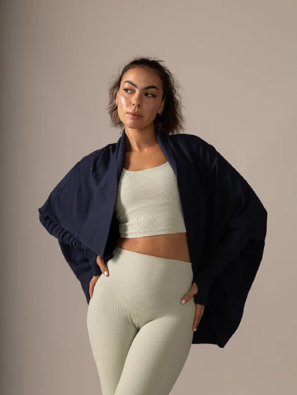 Grateful Shrug - Deep Ocean Bold Women's Statement
