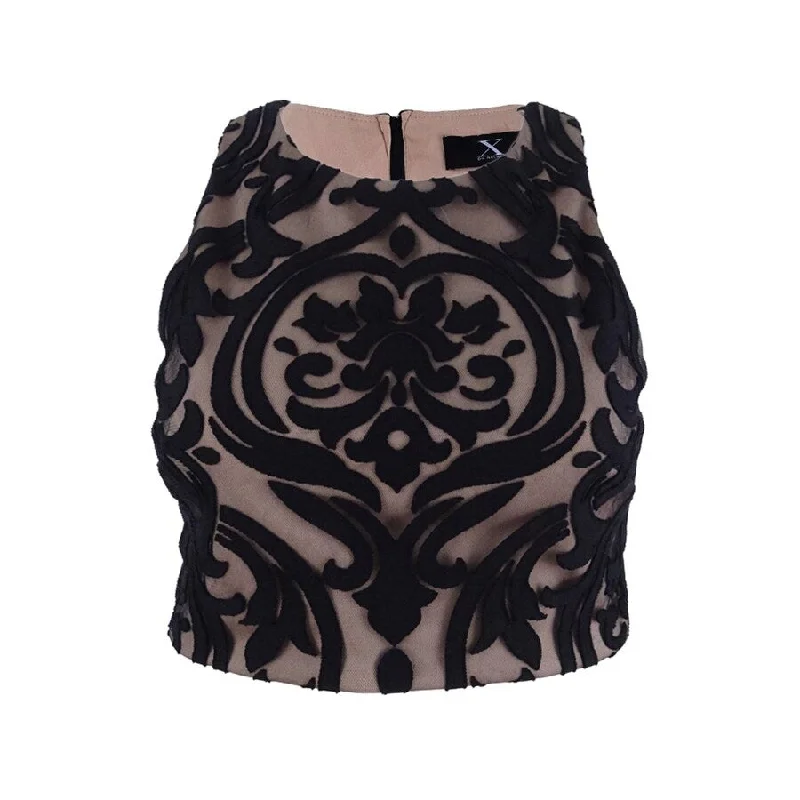 Xscape Women's Lace Top Laid - back Women's Vibe