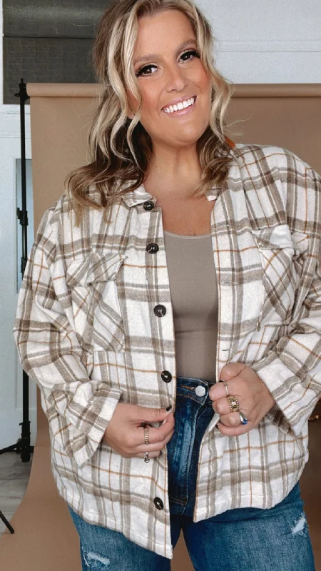Ella Plaid Shacket, Multi Bohemian Women's Free