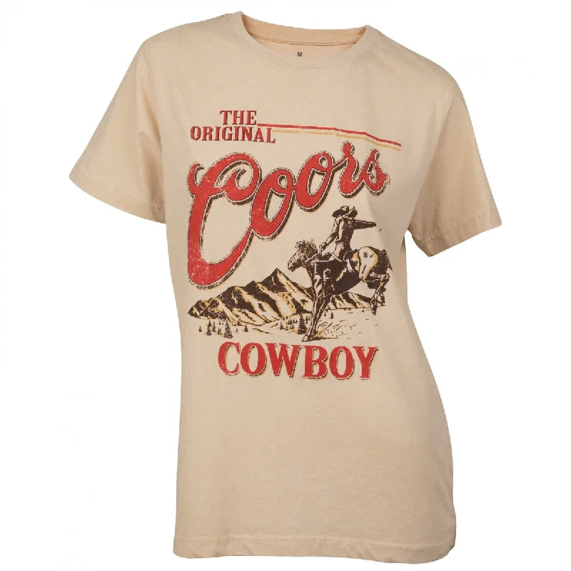 Coors The Original Cowboy Mineral Wash Womens TShirt Stylish Women's Neon