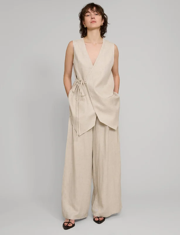 Oat Oversized Wrap Vest Bohemian Women's Free