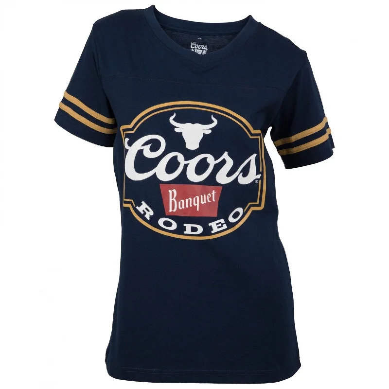 Coors Banquet Rodeo Logo Womens Football TShirt Stylish Women's Tropical 