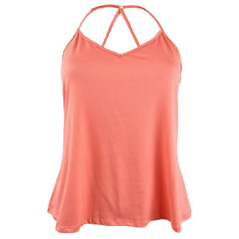Linea Donatella Women's V-Neck Camisole S, Pink Refined Women's Velvet
