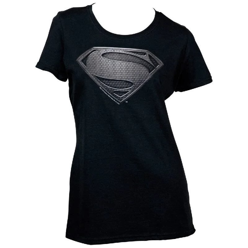 Superman Justice League Snyder Cut Black Symbol Womens TShirt Luxurious Women's High - end Superman Justice League Snyder Cut Black Symbol Womens TShirt Luxurious Women's High - end