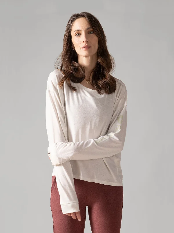 Slow Day Long-Sleeve Shirt - Natural White Refined Women's Classic 