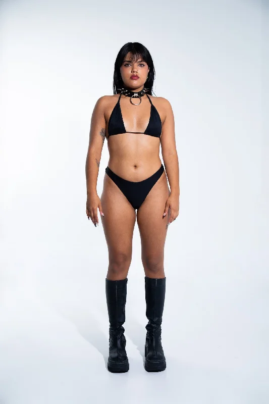Micro Bikini Top - Black Sharp Women's Italian