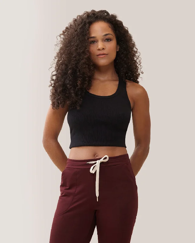 Mile-End Tank Top - Total Eclipse Sleek Women's Metallic