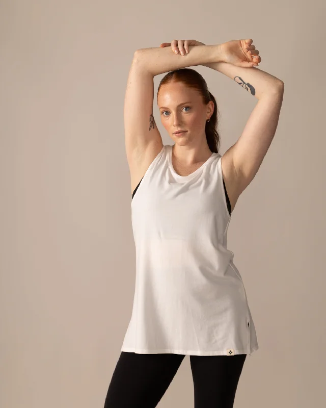 Astral Tank - Natural White Vintage Women's 1970S 