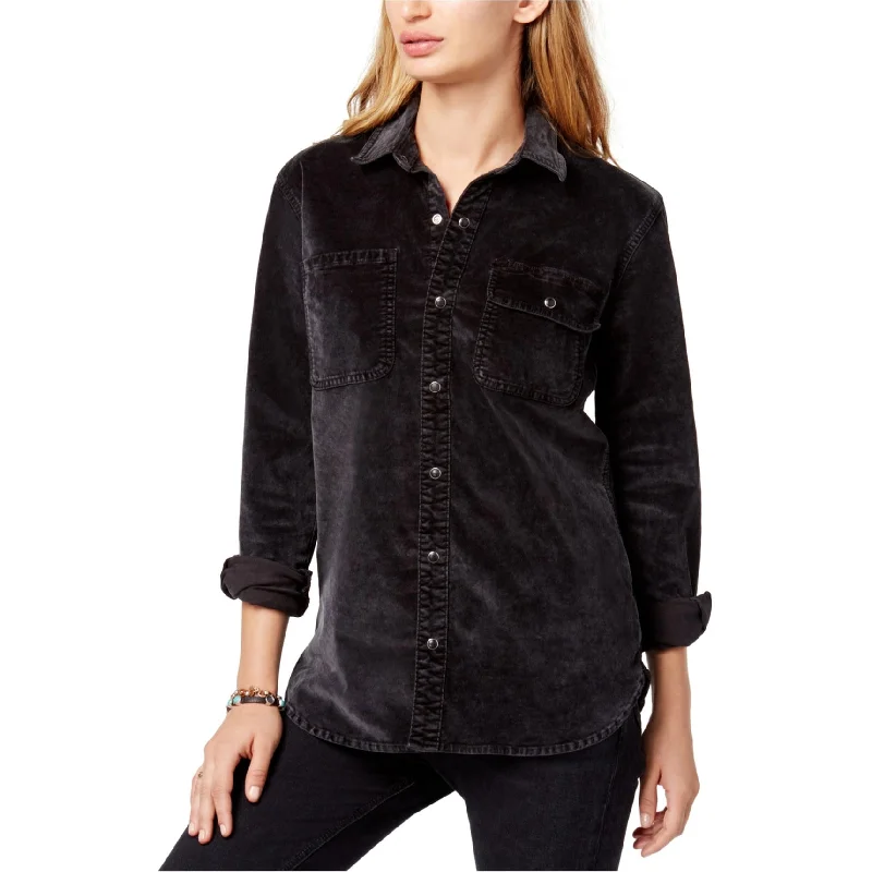 Lucky Brand Womens Utility Button Up Shirt Bold Women's Statement