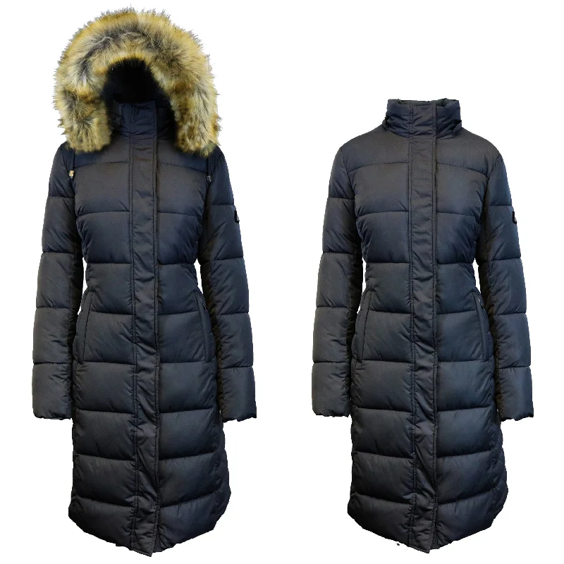 Womens Heavyweight Long Parka Jacket Coat Scandinavian