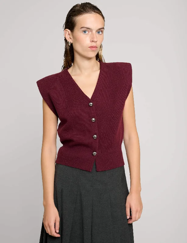 Padded Knit Silver Button Top Vintage Women's 1970S 
