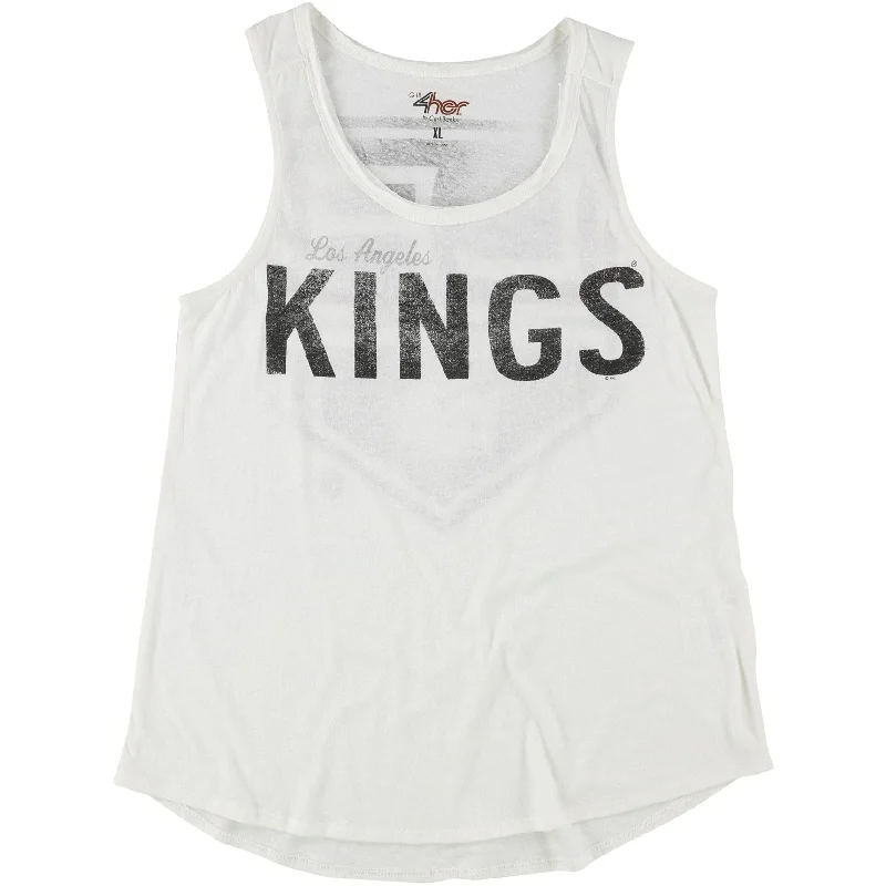 G-III Sports Womens Los Angeles Kings Tank Top, White, X-Large Dapper Women's 1920S
