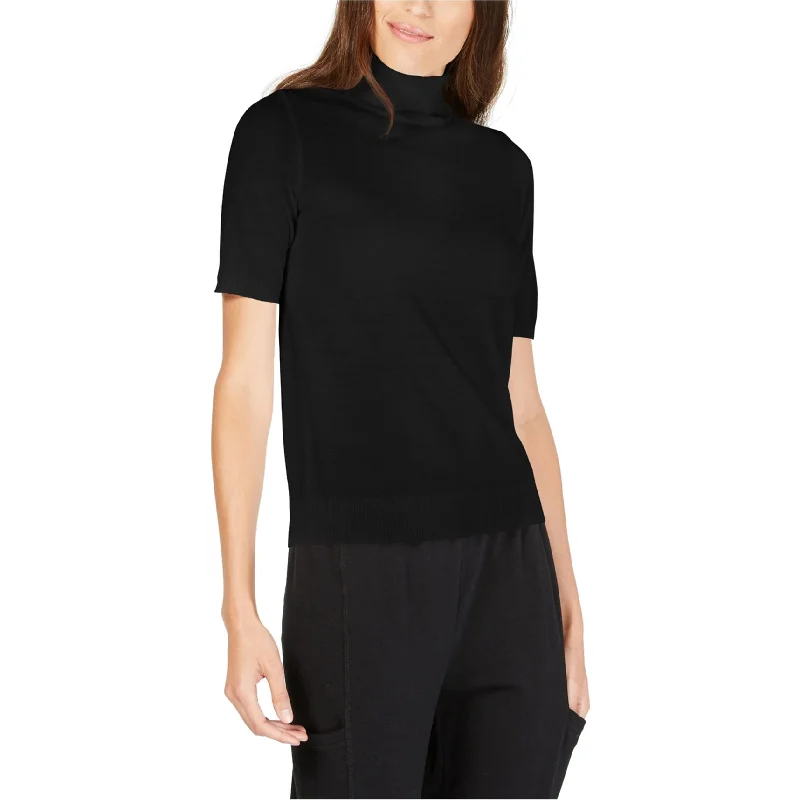 Eileen Fisher Womens Merino Pullover Sweater, Black, X-Small Sleek Women's 