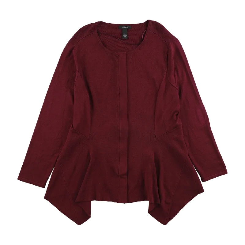 Alfani Womens Handkerchief Hem Cardigan Sweater, Red, X-Large British Gentlewoman Style Alfani Womens Handkerchief Hem Cardigan Sweater, Red, X-Large British Gentlewoman Style