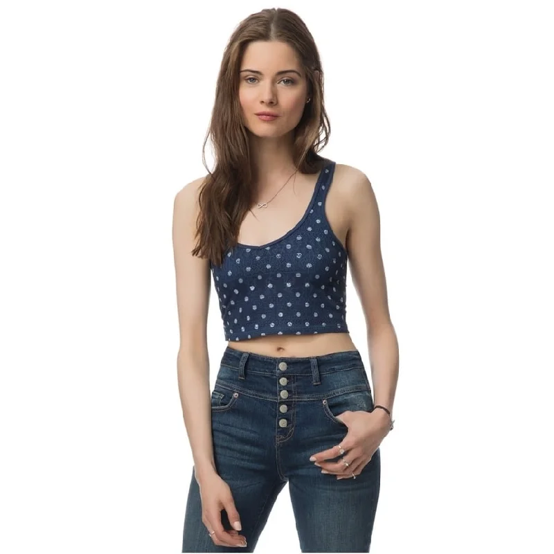 Aeropostale Womens Polka Dot Lace Tank Top Elegant Women's Formal 
