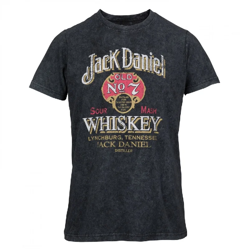 Jack Daniels Old No. 7 Sour Mash Womens Mineral Wash TShirt Feminine Women's Style 