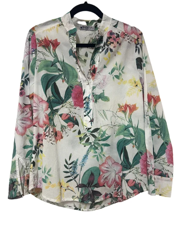 Flora Cotton Blouse - White Business