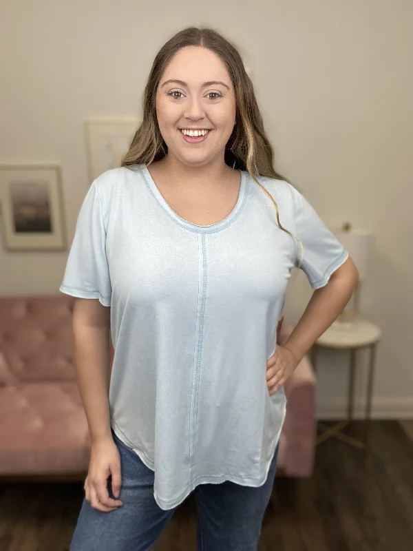 Nothing Compares To You Women's Hi-Lo Everyday Short Sleeve Top Sustainable Organic