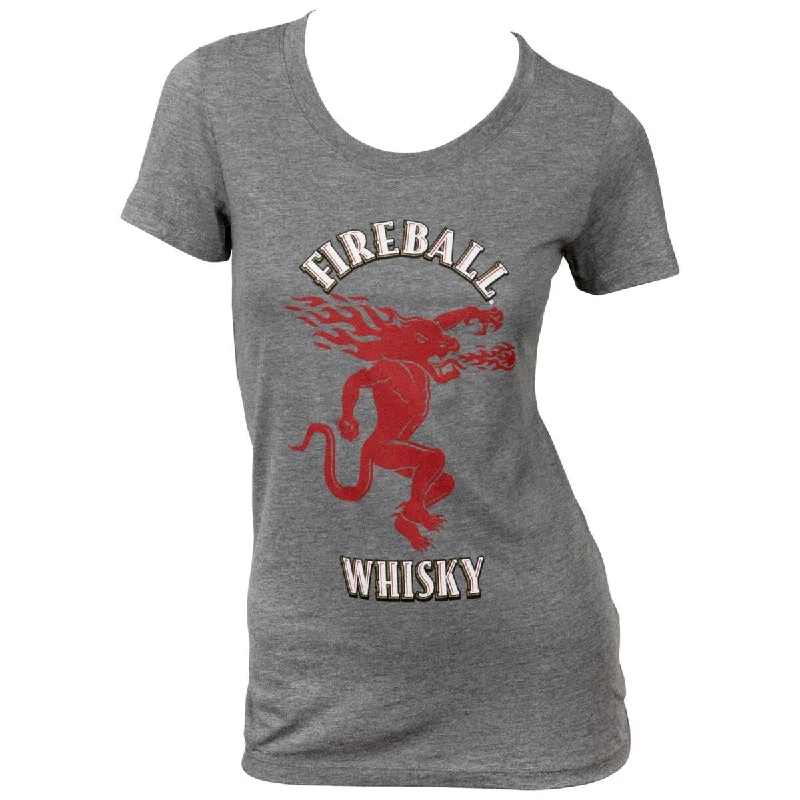 Fireball Whisky Womens Super Soft TShirt Casual Women's Japanese 