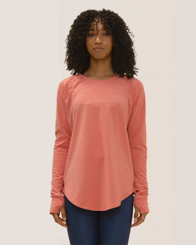 Cozy Long Sleeve Shirt - Coral Modern Women's Tech