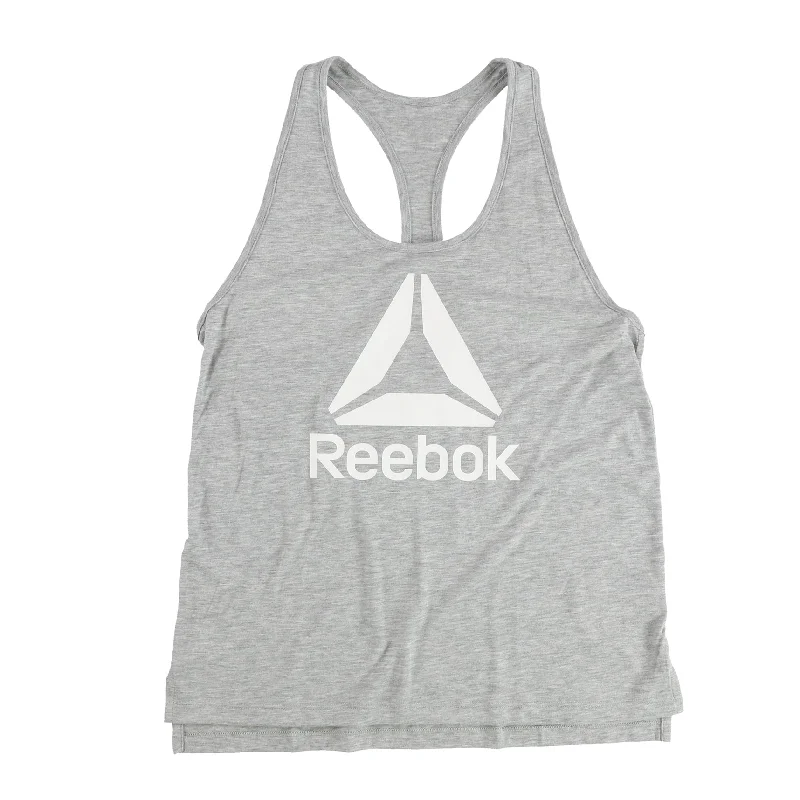 Reebok Womens Supremium Racerback Tank Top, Grey, Medium Classic Women's Pin - striped Reebok Womens Supremium Racerback Tank Top, Grey, Medium Classic Women's Pin - striped